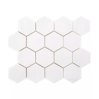 Dolomite First Class Hexagon Marble Mosaic3''
