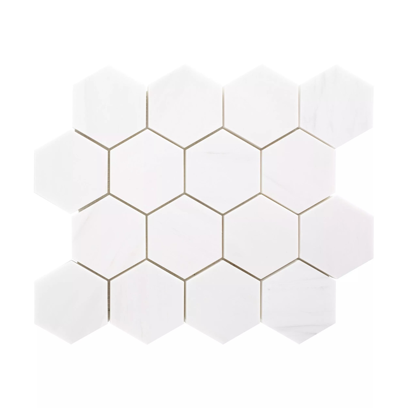Dolomite First Class Hexagon Marble Mosaic3'' Dolomite First Class Hexagon Marble Mosaic3''