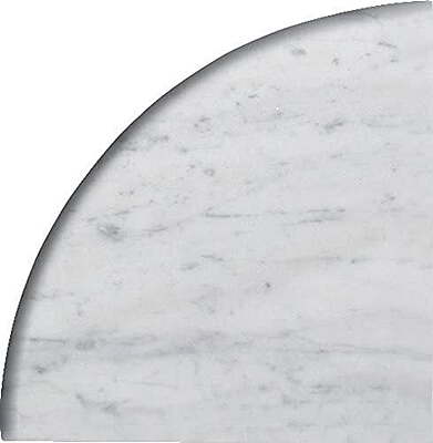 WHITE MARBLE  POLISHED 9''