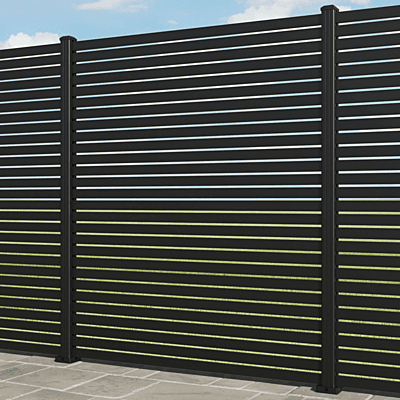 Coral Aluminum Anthracite Fence
