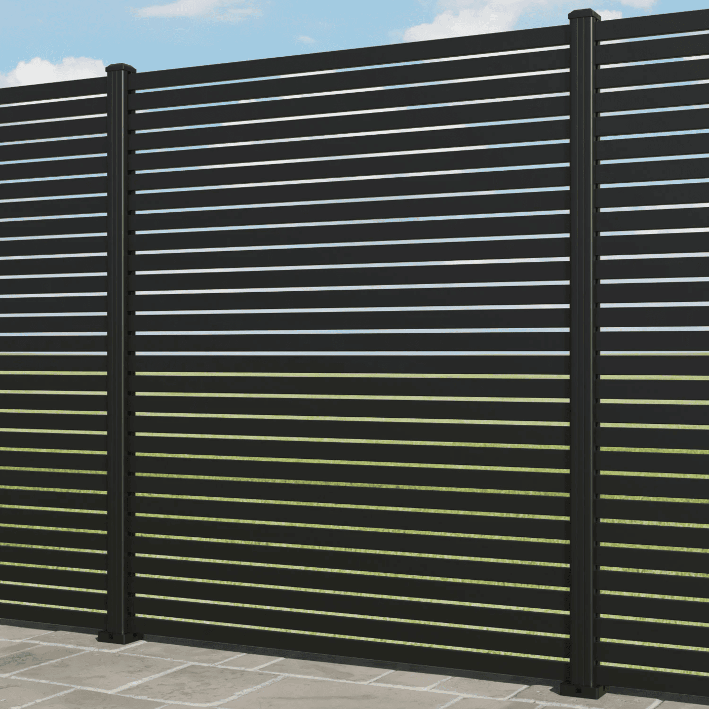 Coral Aluminum Anthracite Fence Coral Aluminum Anthracite Fence