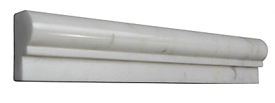Carrara White Marble Ogee polished2″ x 12″ x 7/8″