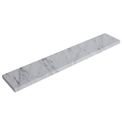 Carrara White Marble Double Bevel 4x36
