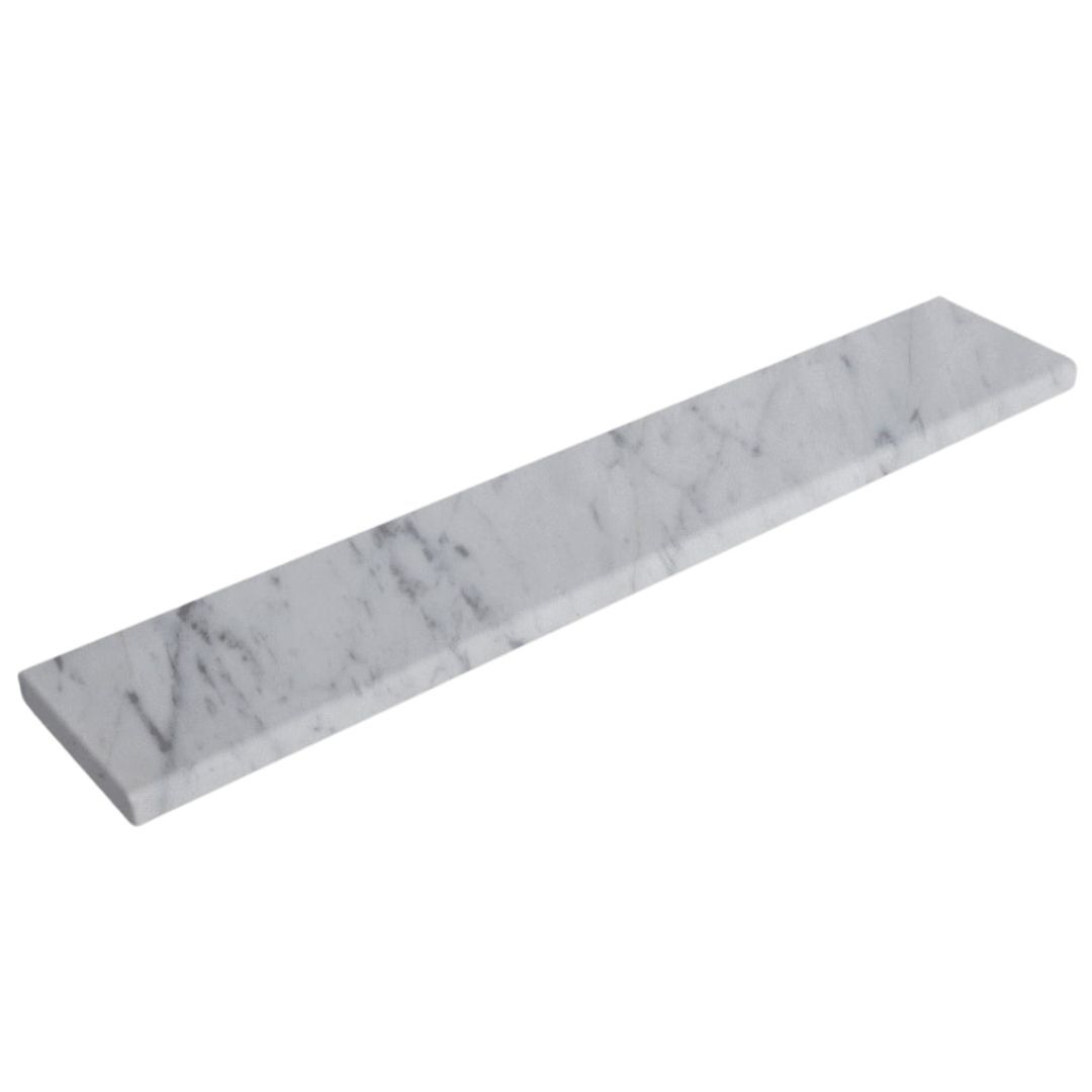 Carrara White Marble Double Bevel 4x36 Carrara White Marble Double Bevel 4x36