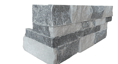 White Mix Stack Stone Corner 6x12x6