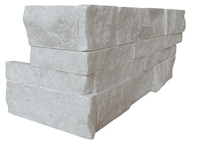 Snow White Stack Stone Corner6x12