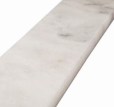 WHITE MARBLE DOUBLE BEVEL 74X5