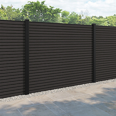 Modern Fence Anthracite Double- Sided Profile Surface