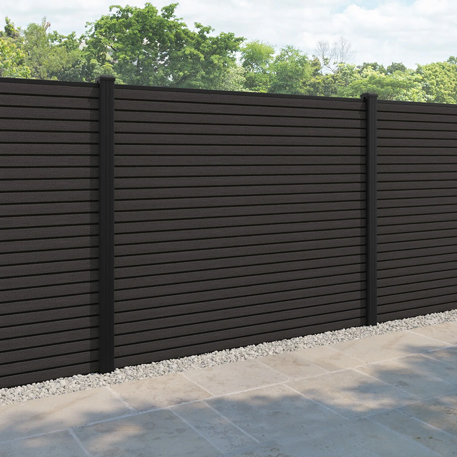 Modern Fence Anthracite Double- Sided Profile Surface Modern Fence Anthracite Double- Sided Profile Surface