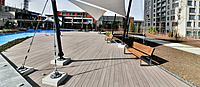 Classic Striped Anthracite Composite Deck Classic Striped Anthracite Composite Deck