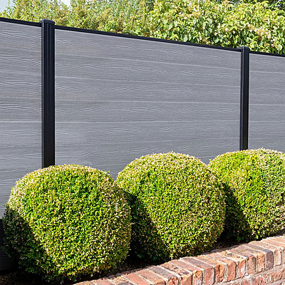 Classic Fence Grey Double-sided profile surface