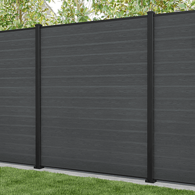 Classic Fence Anthracite  Double-sided profile surface