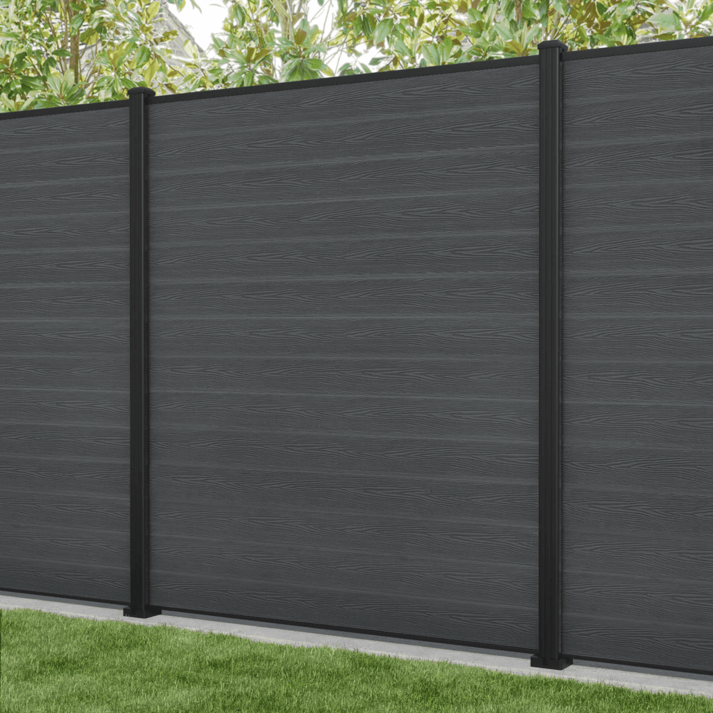 Classic Fence Anthracite Double-sided profile surface Classic Fence Anthracite Double-sided profile surface