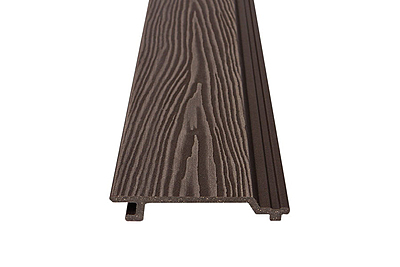ShipLap Dark Brown Composite Wall Panel