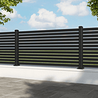 Coral Aluminum Anthracite Fence Coral Aluminum Anthracite Fence