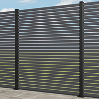 Coral Aluminum grey Fence Coral Aluminum grey Fence