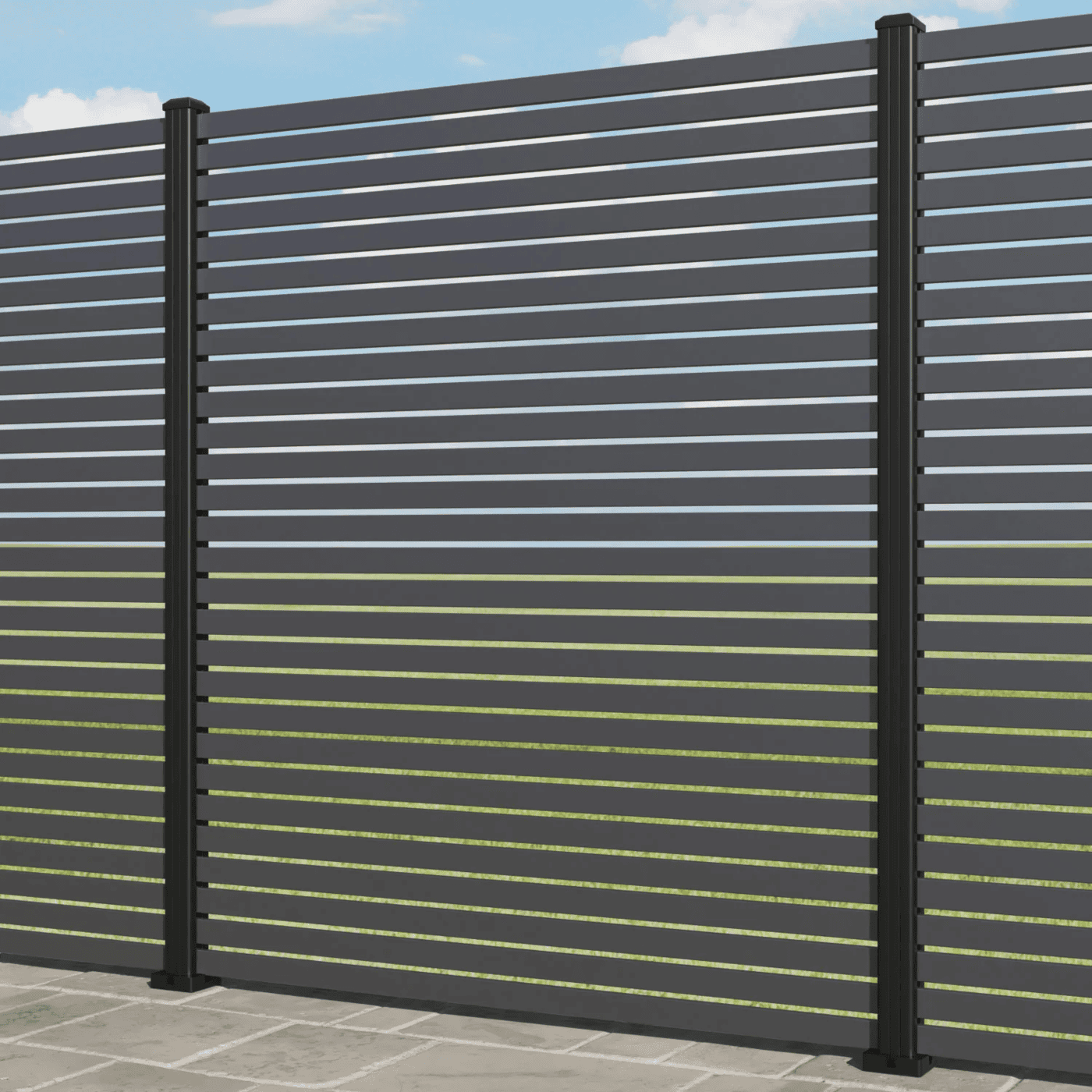 Coral Aluminum grey Fence Coral Aluminum grey Fence