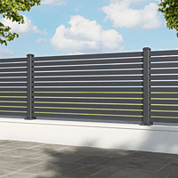Coral Aluminum grey Fence Coral Aluminum grey Fence