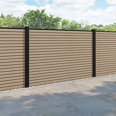 Modern Fence Oak Double-Sided Profile Surface