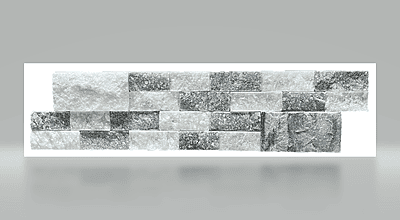White Mix Stack Stone 6x24