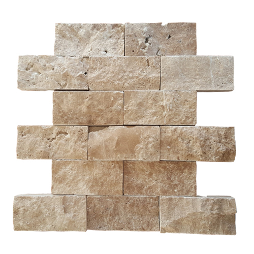 Noce Travertine Stack Stone2x4 Noce Travertine Stack Stone2x4