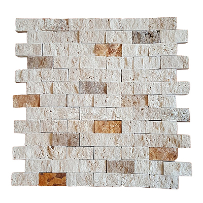 Stack Stone Travertine Mix White-yellow-noce 1x2 (12x12)