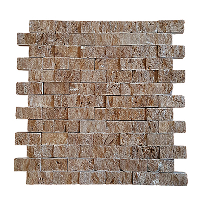 Noce Travertine Stack Stone 1x2