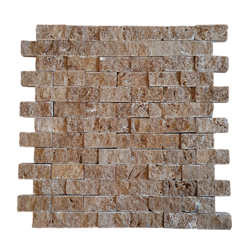 Noce Travertine Stack Stone 1x2 Noce Travertine Stack Stone 1x2