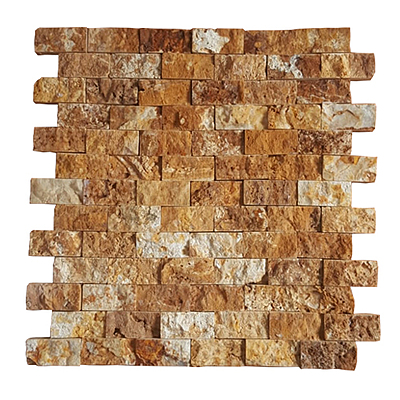 STACK STONE YELLOW TRAVERTINE 1X2 (12X12)